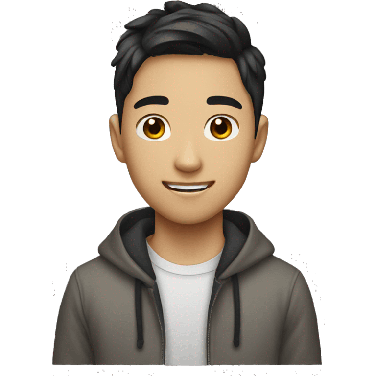 asian teen handsome male emoji