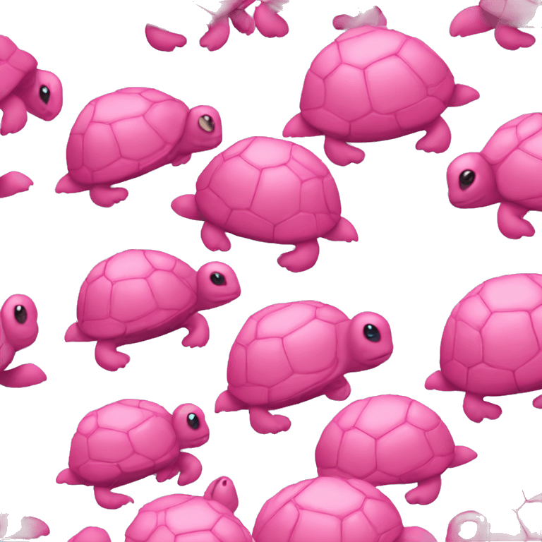 Pink turtle  emoji