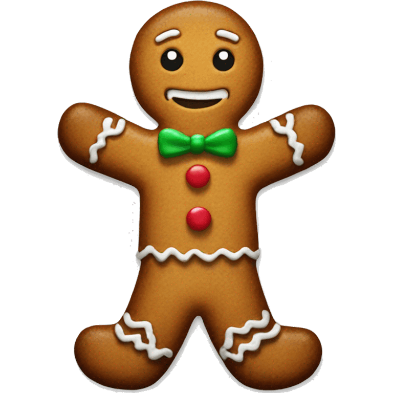 Gingerbread man emoji