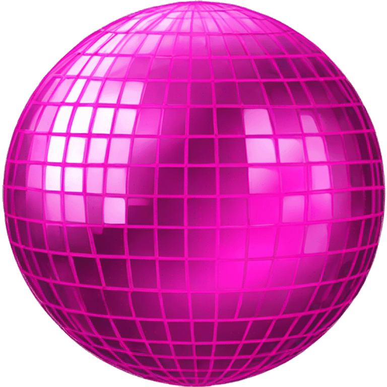 hot pink disco ball  emoji