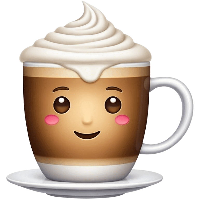 coffee with cold foam  emoji