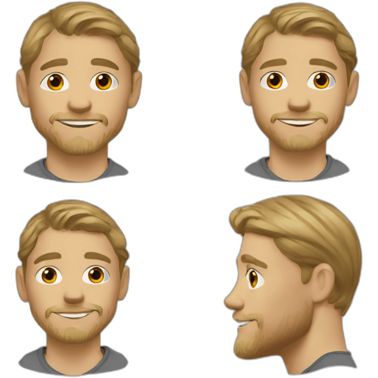 charlie hunnam cartoon wearing henley emoji