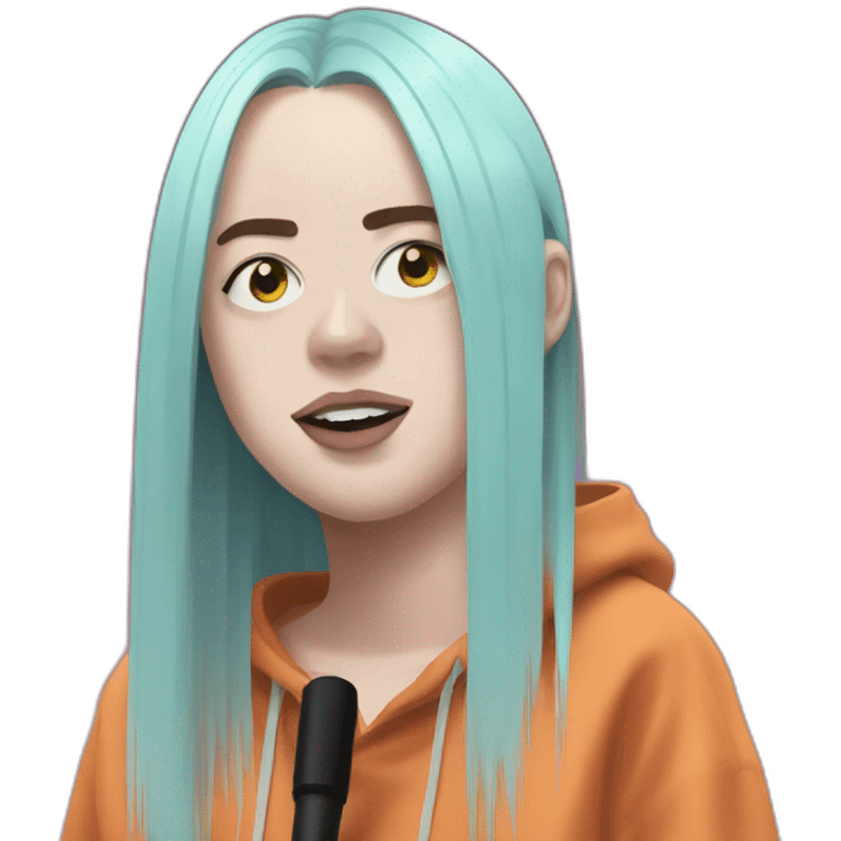 billie eilish on stage  emoji