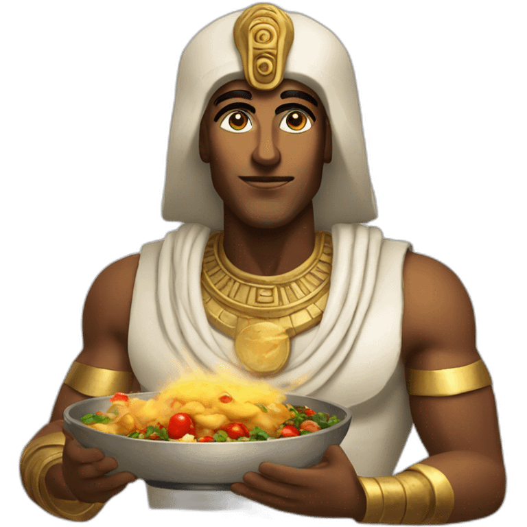 egiptian god cooking emoji