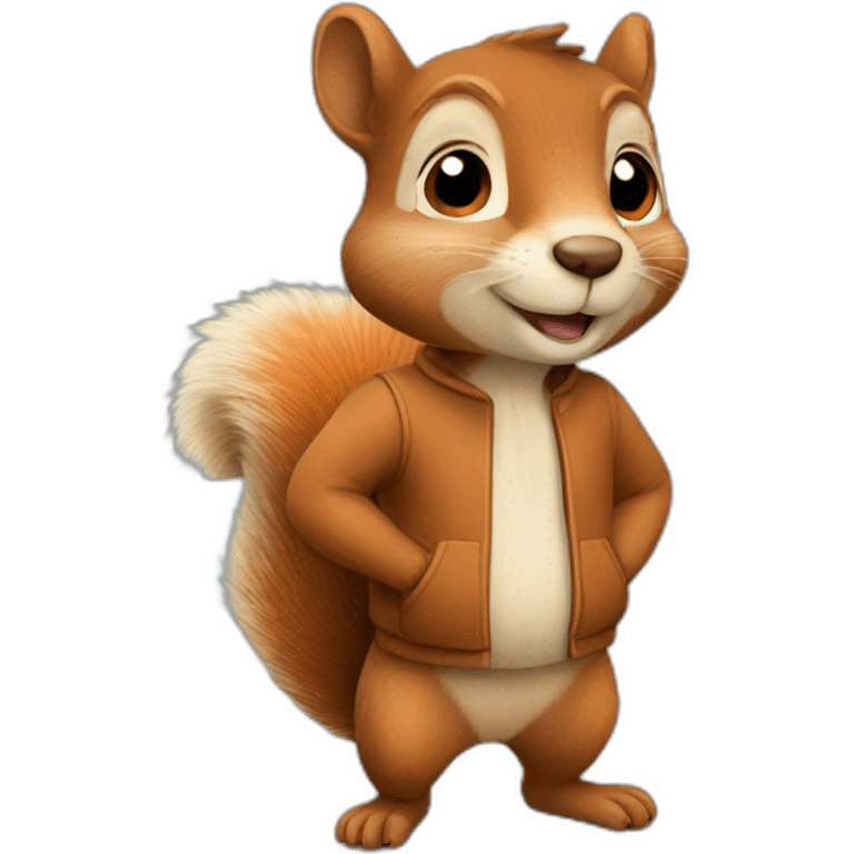 squirrel with human emoji