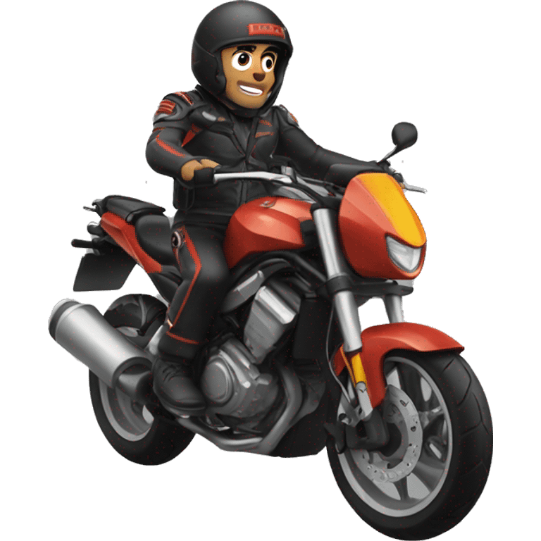 Rauw Alejandro en moto emoji