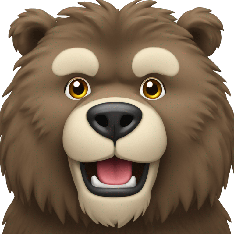 Grizzli with grille emoji