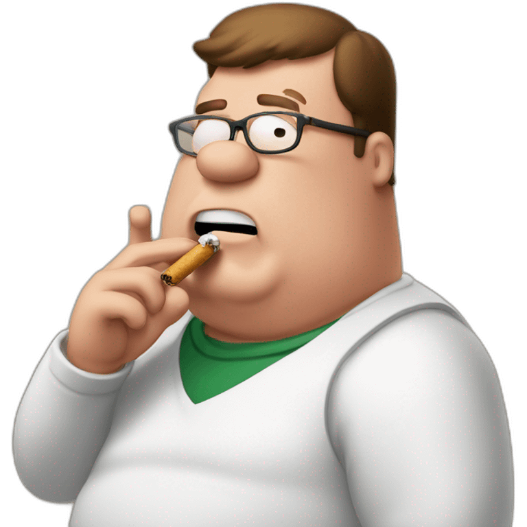 peter griffin smoking emoji