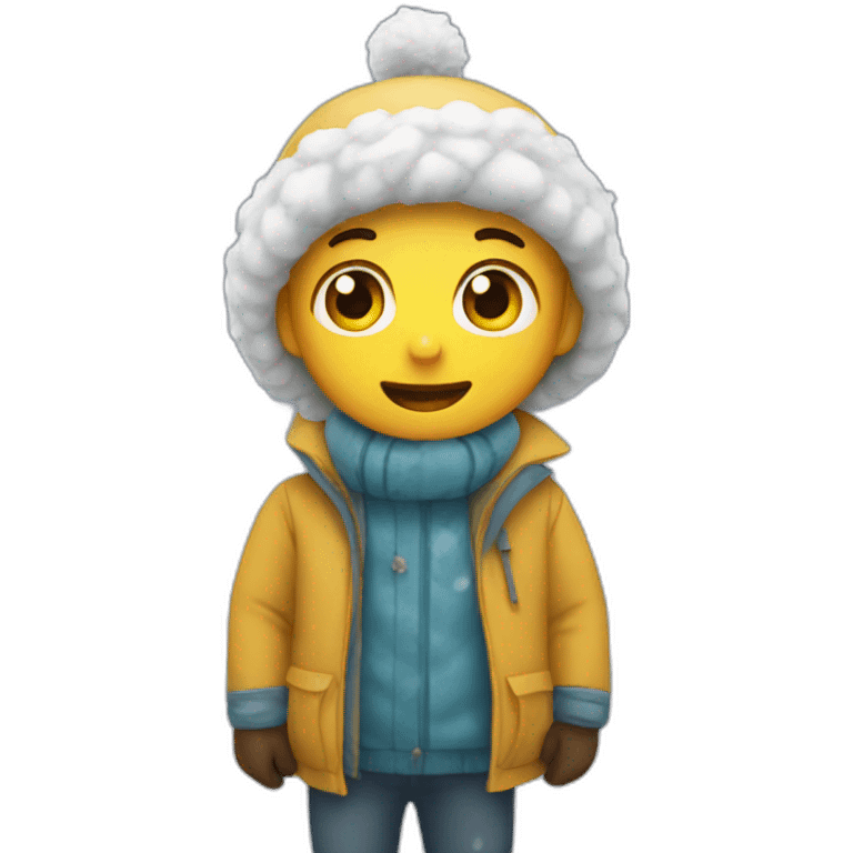 snowy day emoji