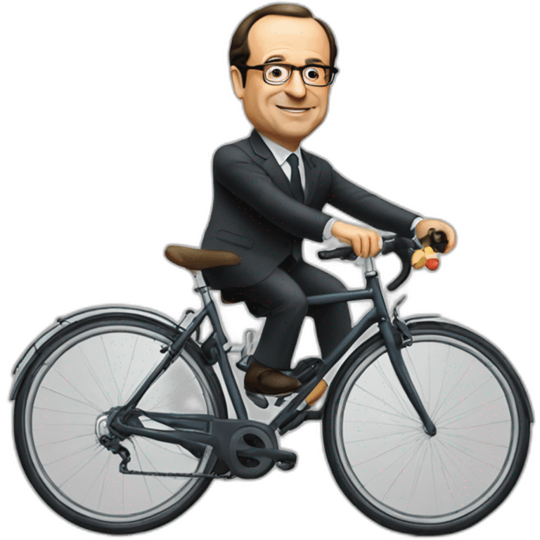 hollande fait du vélo emoji