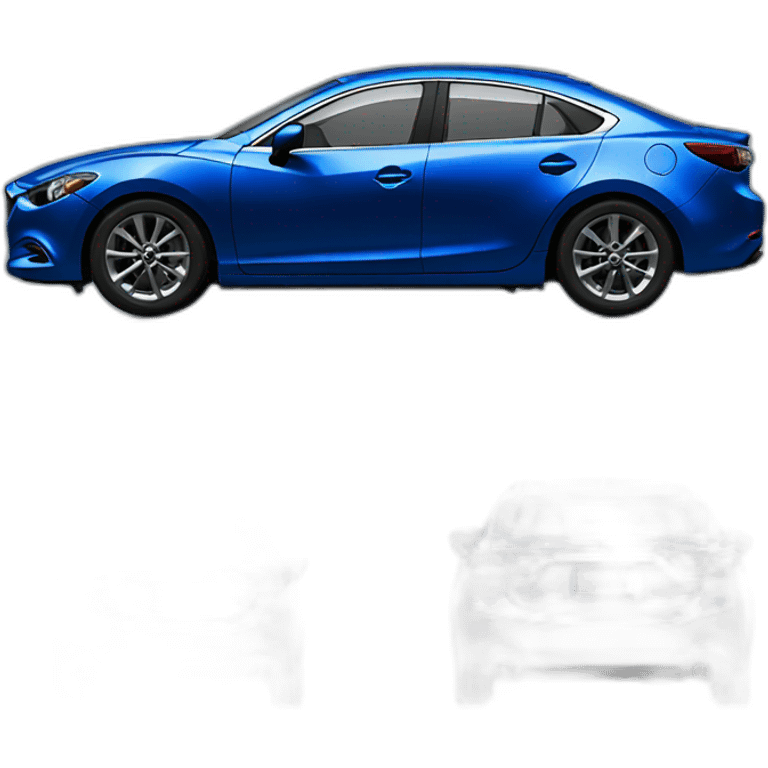 Mazda 6 blue  emoji