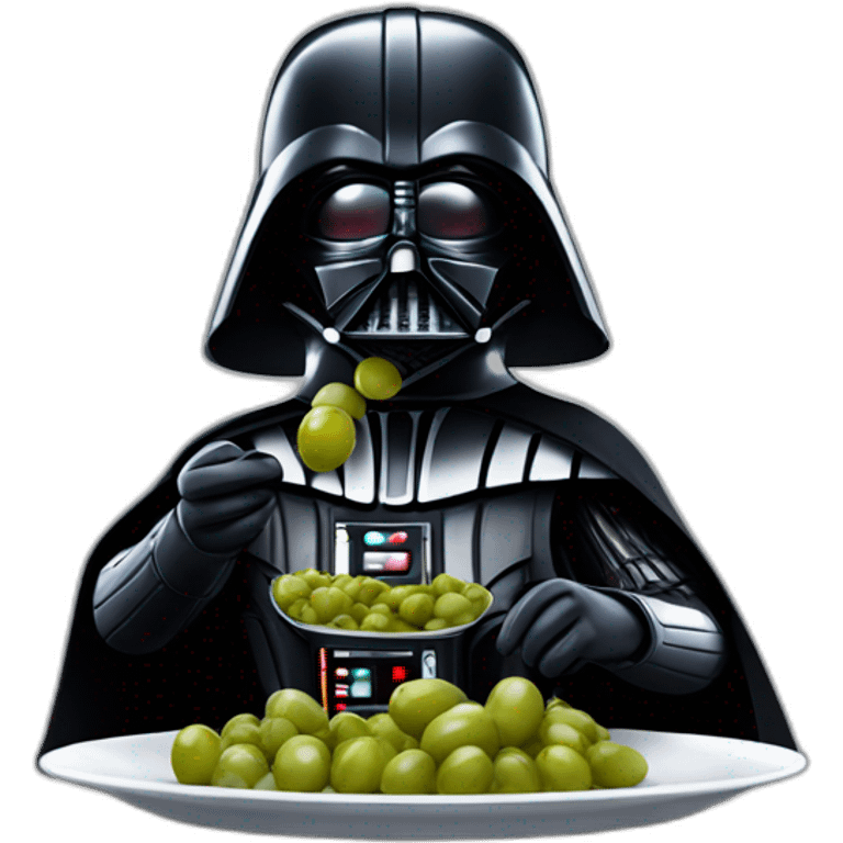 Darth Vader eating olives emoji