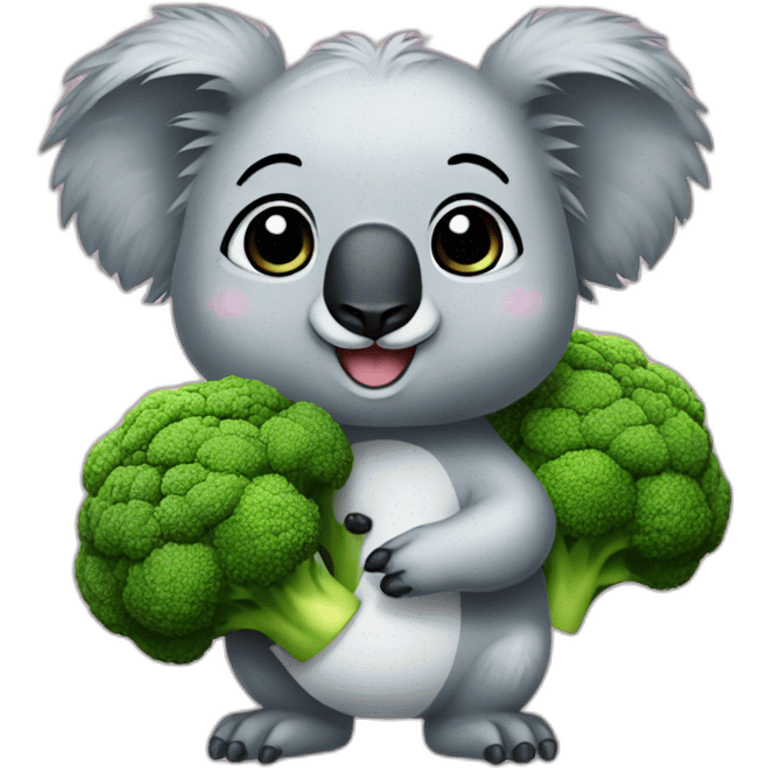 koala broccoli princess emoji