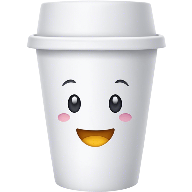 white paper cup emoji