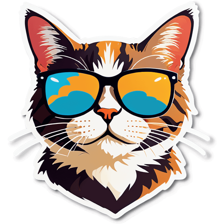 Cat with sunglasses emoji