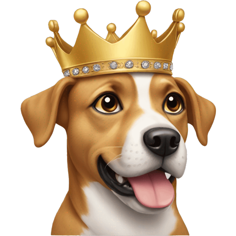 dog with a crown emoji