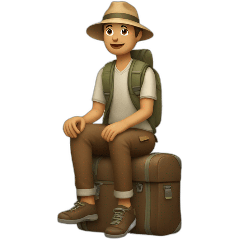 traveler-sitting emoji