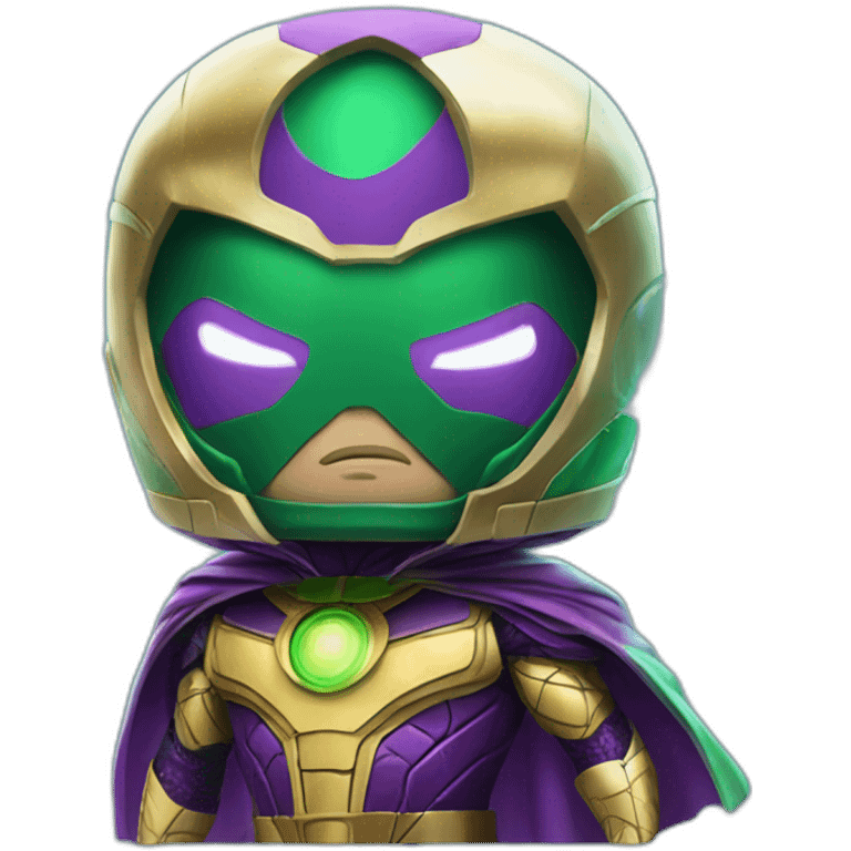  mysterio with electric bubble emoji