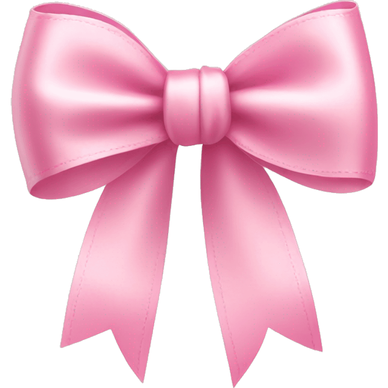 light pink ribbon bow emoji