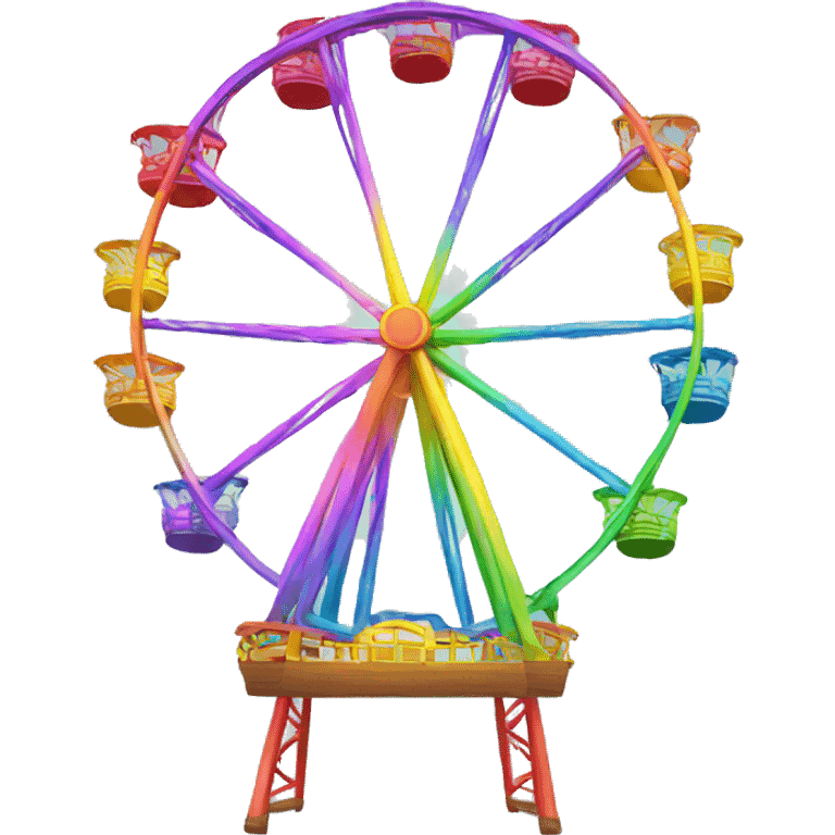 rainbow ferris wheel emoji