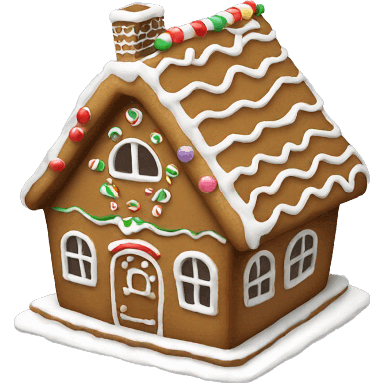 gingerbread house emoji