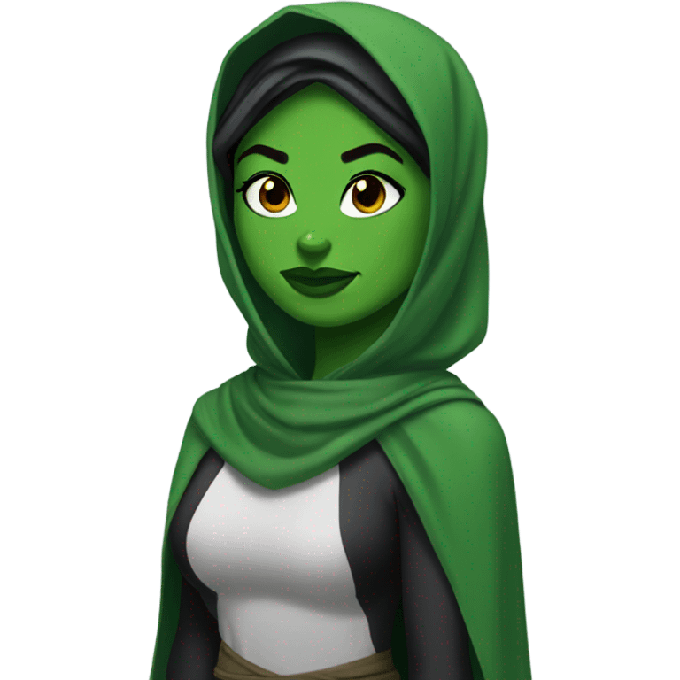 She hulk On Hizab emoji