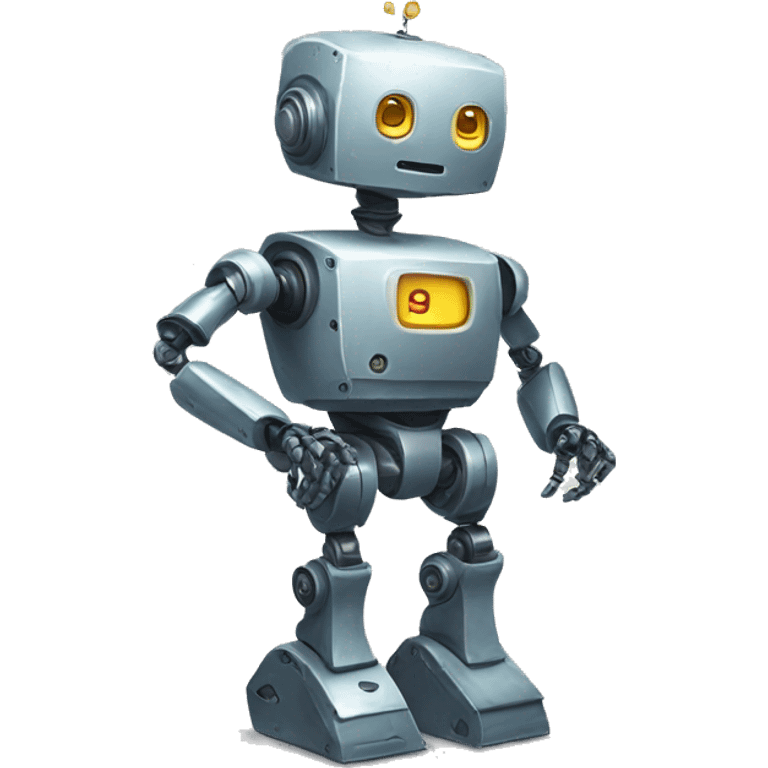 robot, card game emoji