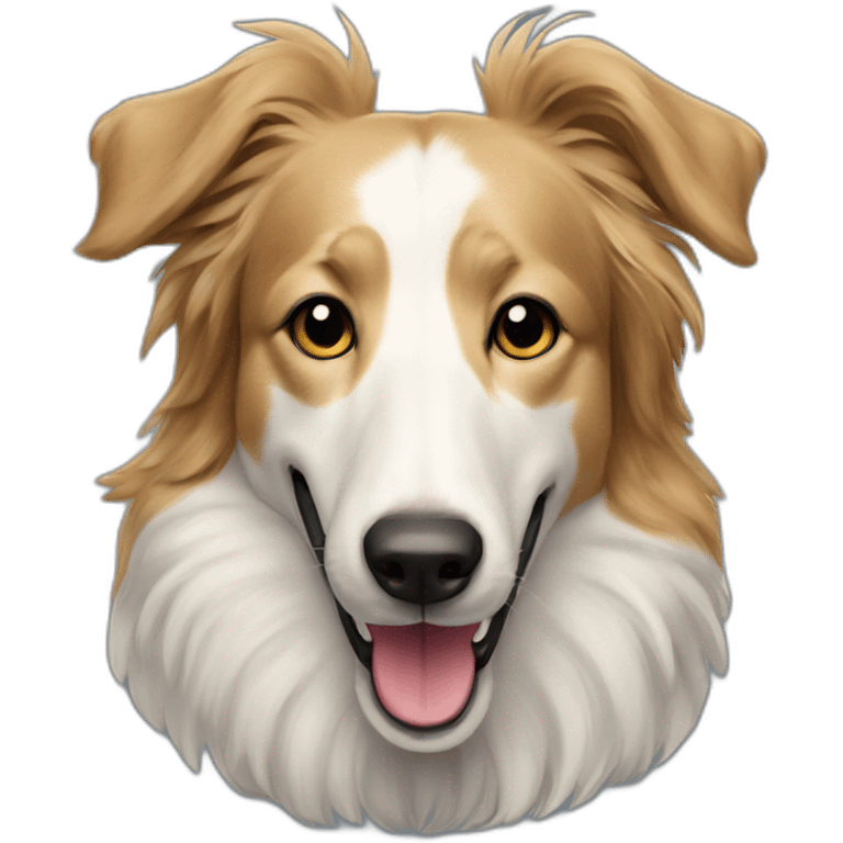 perro borzoi sonriendo emoji