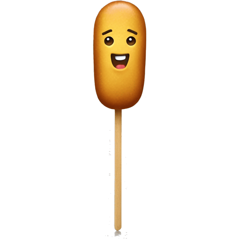 Corndog on stick emoji