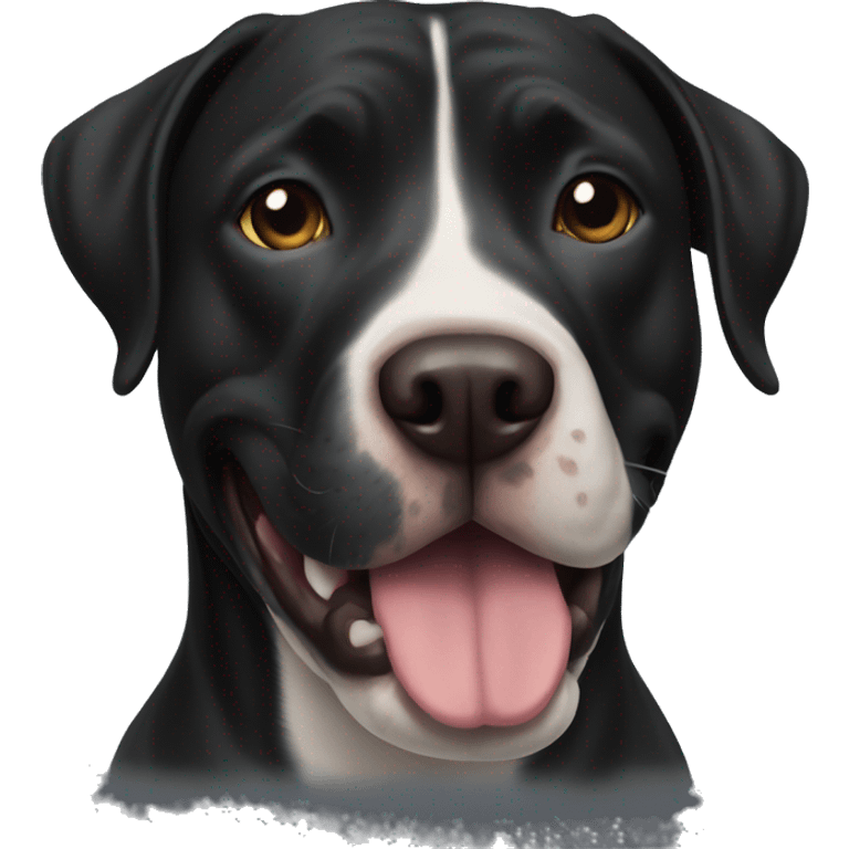 black lab pitbull dog emoji