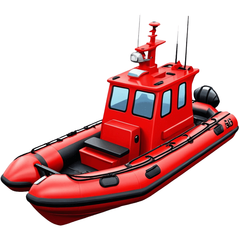 Rescue Boat - Zodiac Pro 850 (Model Year: 2022) (Iconic colour: Red and black) emoji