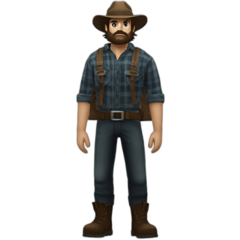 lumberjack from the alan wake universe emoji