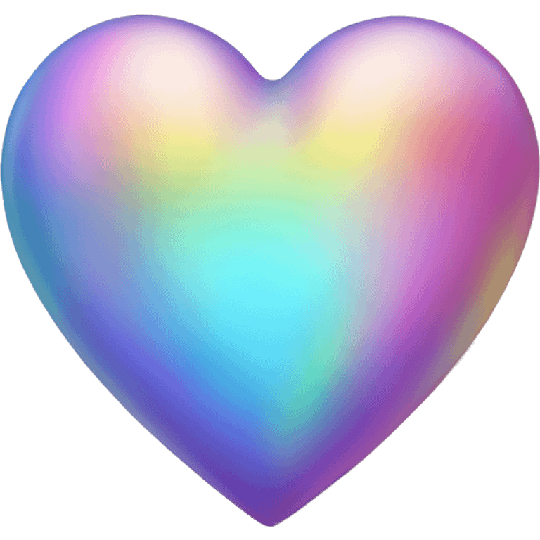 iridescent heart  emoji