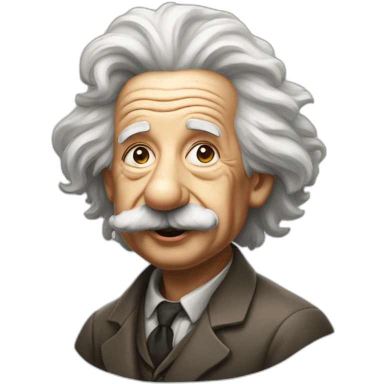 Albert-Einstein-with-tongue-out emoji