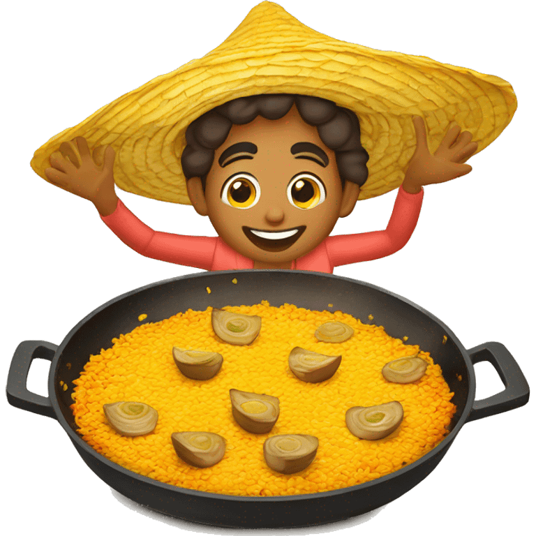 paella valenciana sonriendo emoji