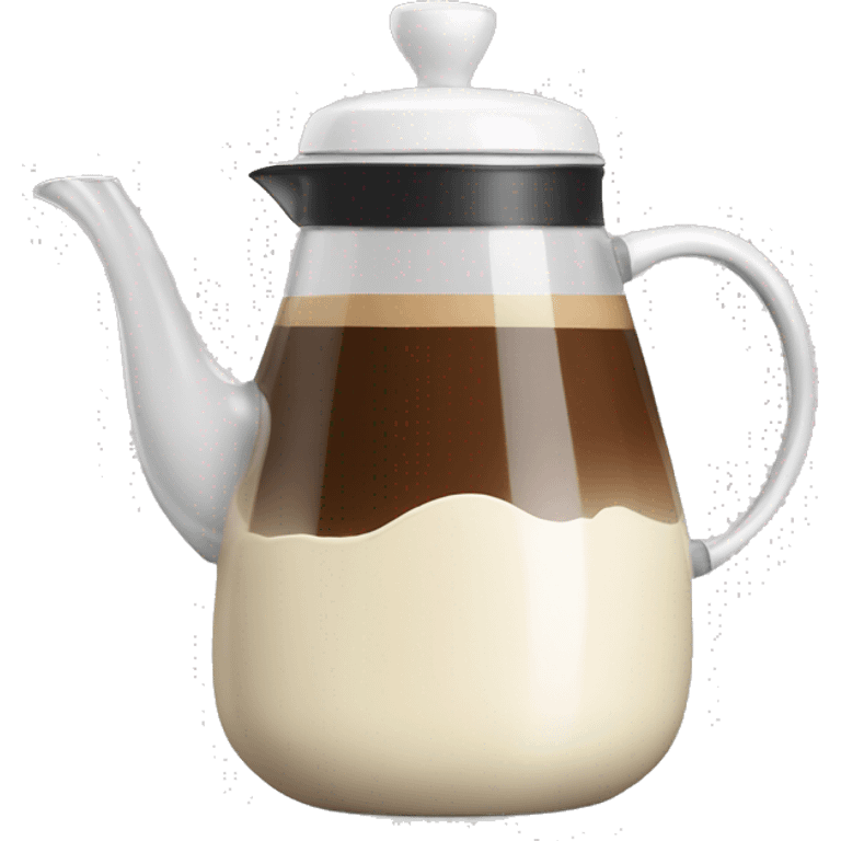 Coffee pot with wip cream  emoji