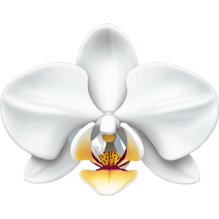 White orchid  emoji