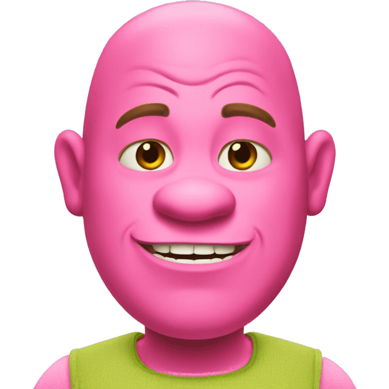 Shrek in pink emoji