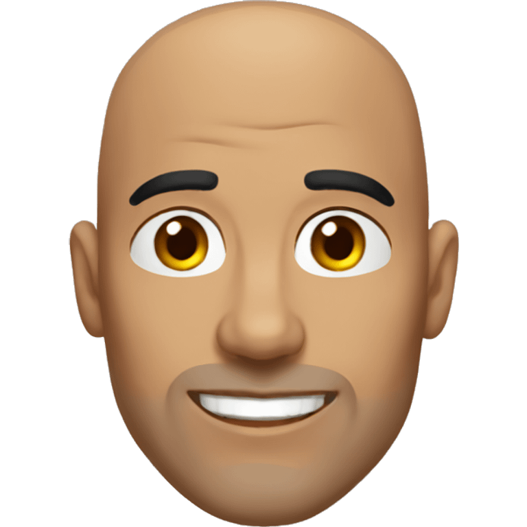 Hispanic bald superman emoji