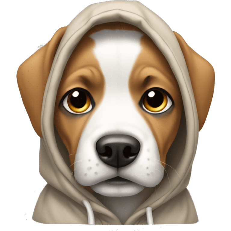 dog wearing a hoodie  emoji