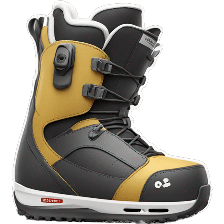 snowboarding boot, burton, boa emoji