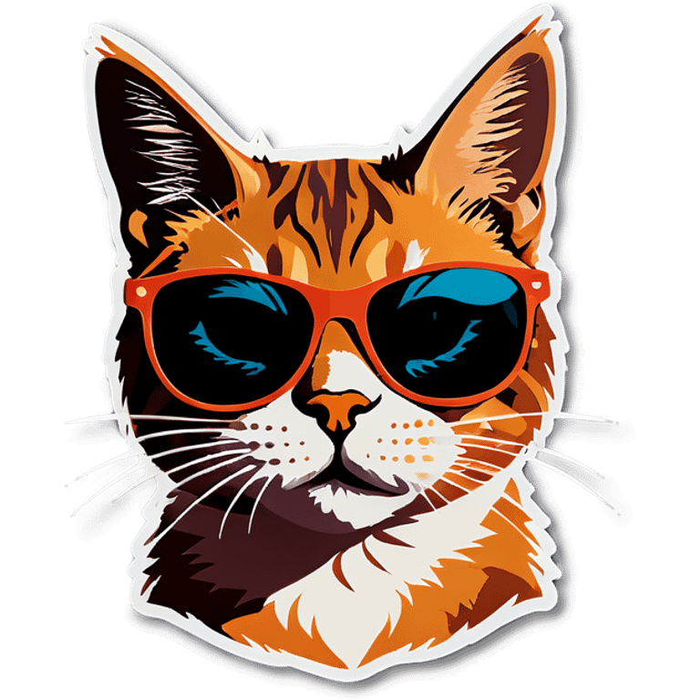 Cat with sunglasses emoji