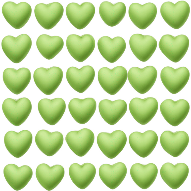 pistachio color  heart  emoji