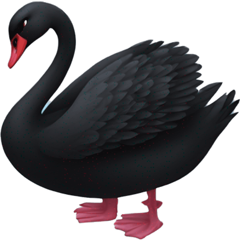 Black swan emoji