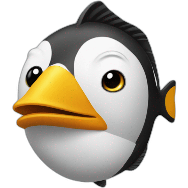 Poisson sur pingouin emoji