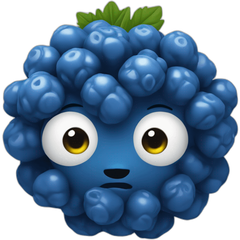 blue rasberry emoji