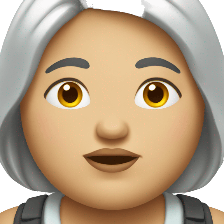 fat woman emoji