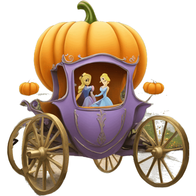 cinderella pumpkin carriage  emoji