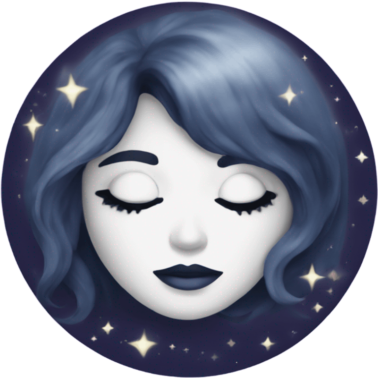 Selena white moon astrology sign emoji