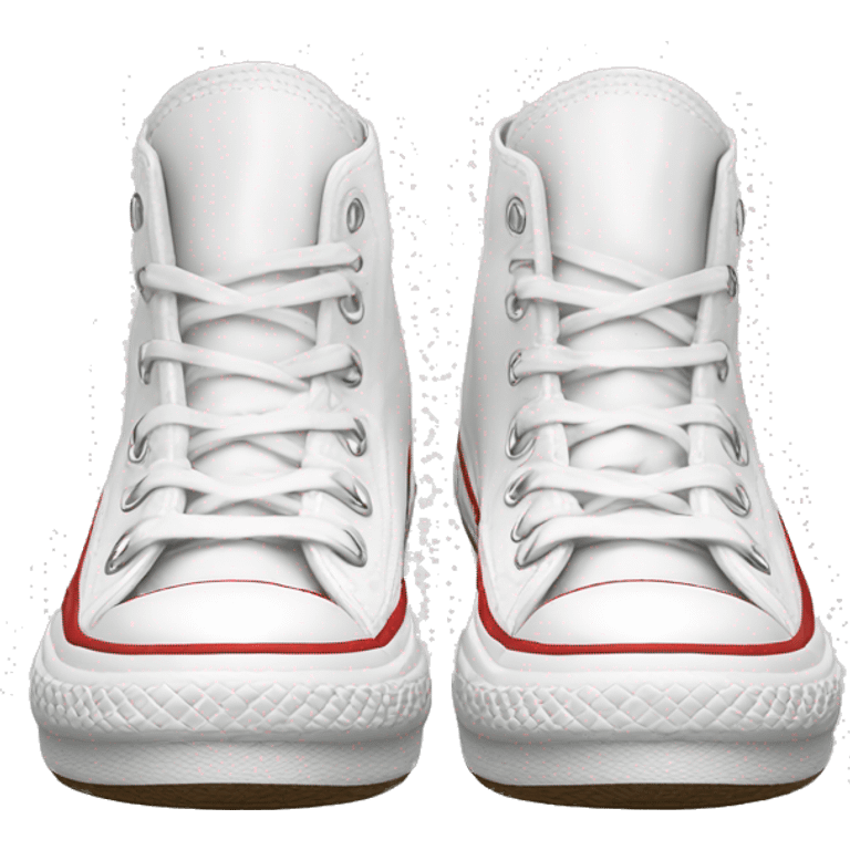 Converse high top platform white  emoji